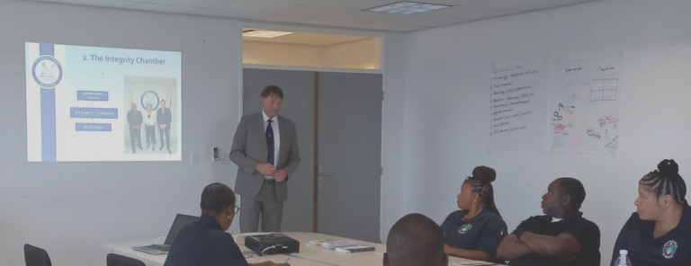Integrity Chamber Provides Information Session on Integrity to the Point Blanche Prison